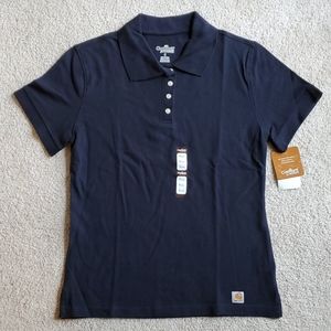 Carhartt Women's Polo Shirt (Navy Blue)